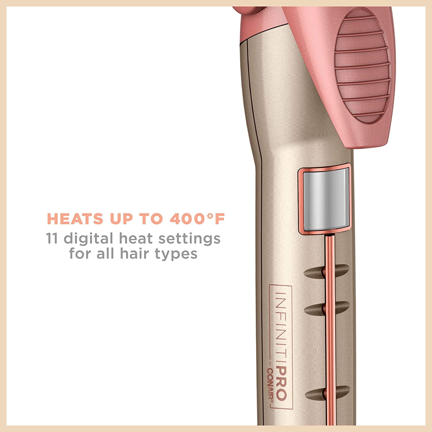 INFINITI PRO CONAIR 1" Titanium Ceramic Curling Iron, Creates Classic Curls