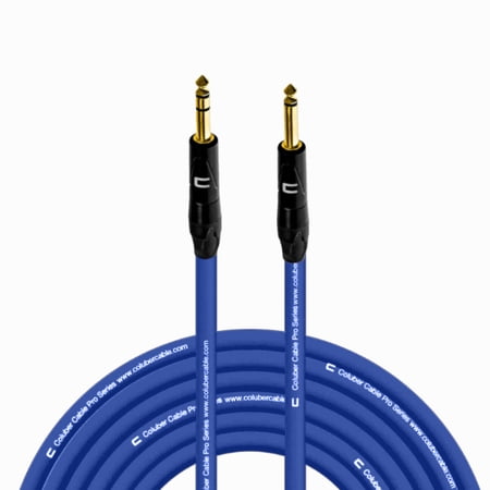 Coluber Cable 1/4" TRS Male to 1/4" TS Male Pro 3-Pin Microphone Connector