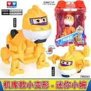 New Hot Super Wings 2" Scale Mini Transforming Anime Deformation Plane Robot Action Figures Transformation Toys Gifts For Kids