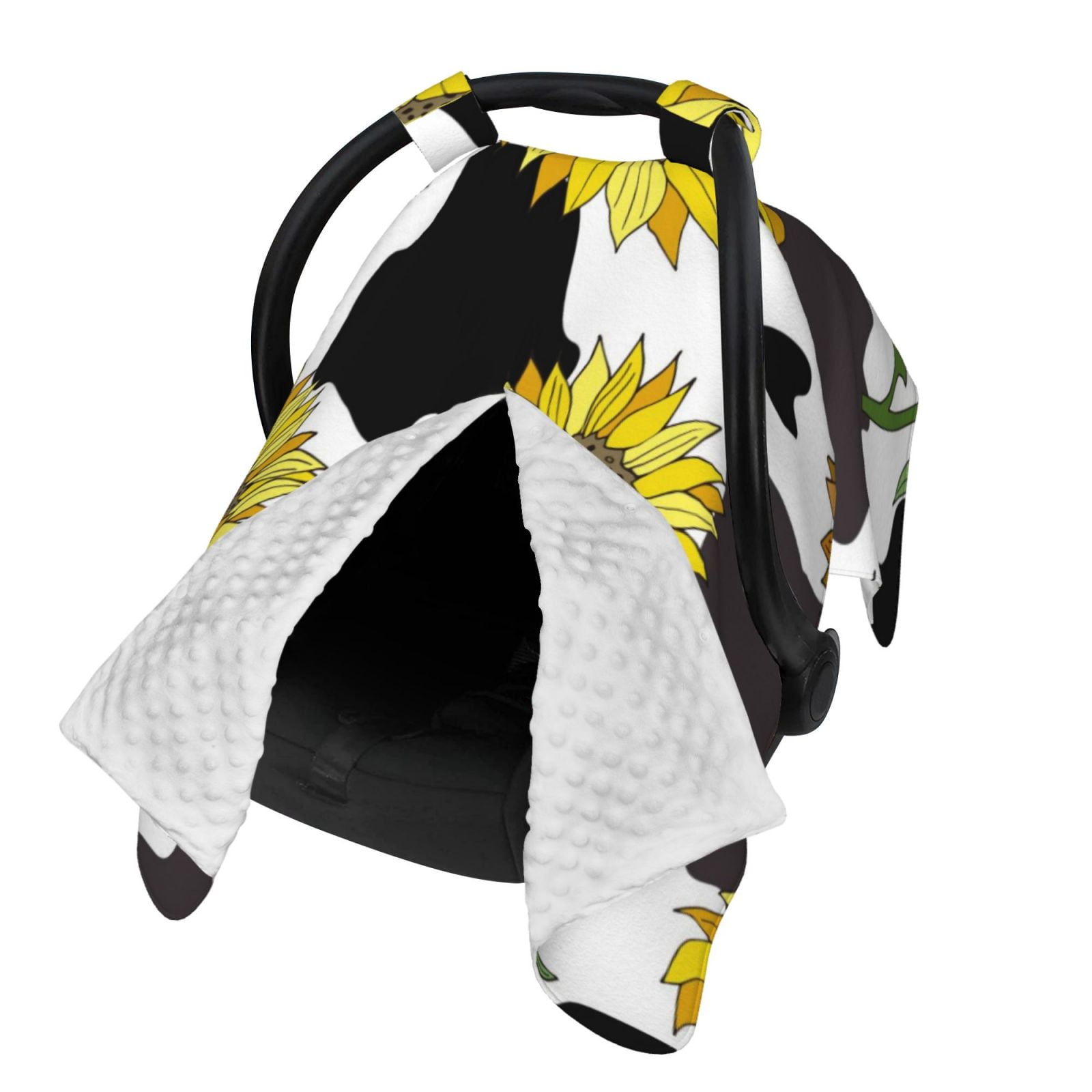 Naloa Sunflowers Country Baby Car Seat Cover, Breathable Baby Carrier Cover, Multiuse Baby Carrier Cover & Nursing Breastfeeding Cover