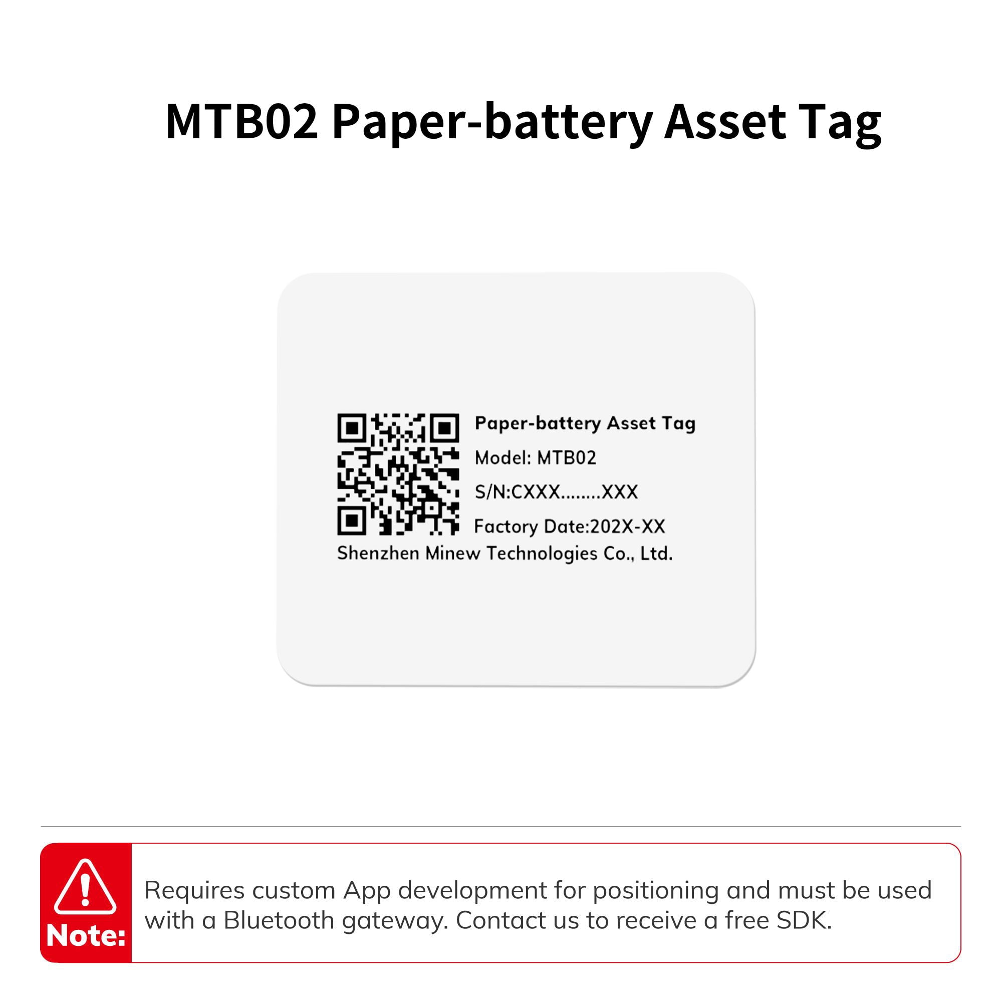 3PCS MINEW MTB02 Paper-battery Asset Tag IoT Device BLE Tracking Sticker ultra Thin NFC iBeacon Bluetooth Beacon for Asset Management Tracking System