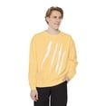 thumbnail image 3 of Effete Feline Claw Marks Scratch Unisex Garment-Dyed Sweatshirt, 3 of 8