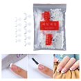 thumbnail image 4 of Uñas francesas blancas con forma de media luna, uñas postizas para manicura casera y salón. 5 piezas, 4 of 9