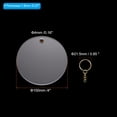 thumbnail image 2 of Unique Bargains Acrylic Keychain Blanks 4 Inch Dia Clear Disc Ornaments Golden Key Chain with Tassel, 10 Set, 2 of 6