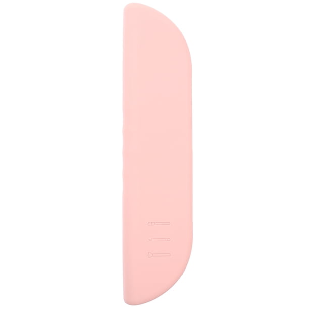 FENGGUIQU Estuche Para Brochas De Maquillaje De Silicona Rosa Portátil Y Duradero Para Almacenamiento Y Viajes