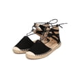 thumbnail image 5 of Wild Diva EB74 Women Suede Cap Toe Wrap Gladiator Espadrille Flat, 5 of 6