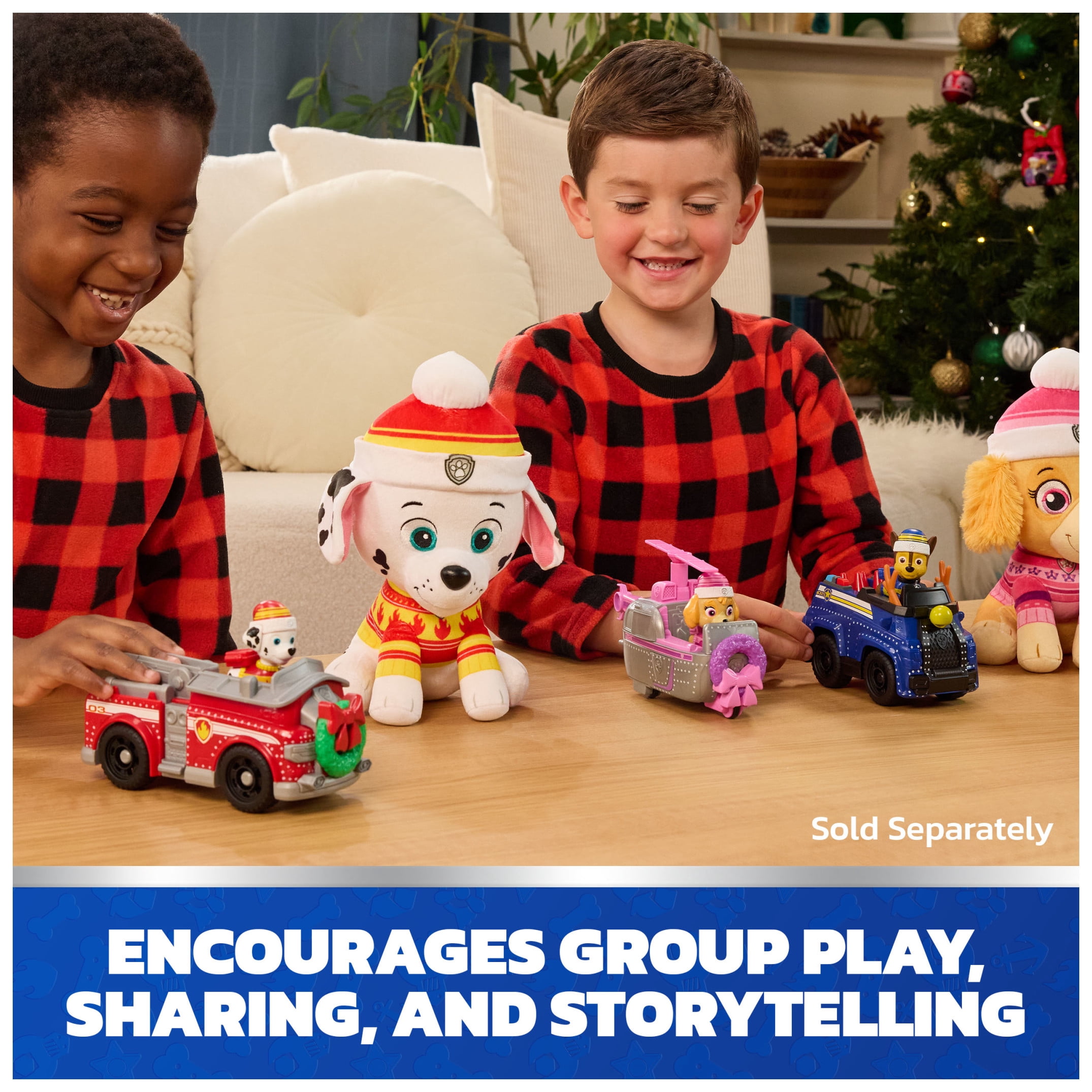 PAW Patrol Holiday Pup Squad Racers 3-Pack, Ages 3+