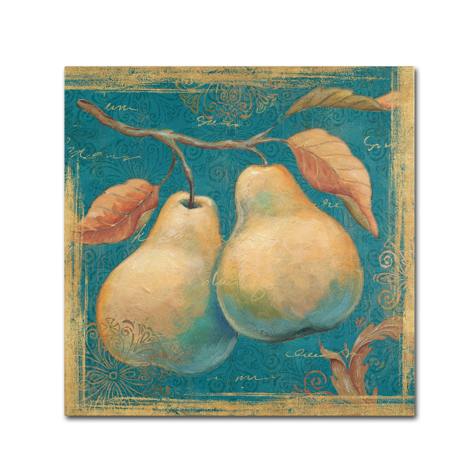 Trademark Fine Art "Lovely Fruits I" Canvas Art by Daphne Brissonnet