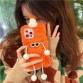thumbnail image 6 of Super Cute Fluffy Fur Case Compatible with iPhone Xs Max, Fuzzy Furry Warm Plush Soft TPU Winter Case Funny Cool Protective Covers (iPhone Xs Max, Orange), 6 of 10
