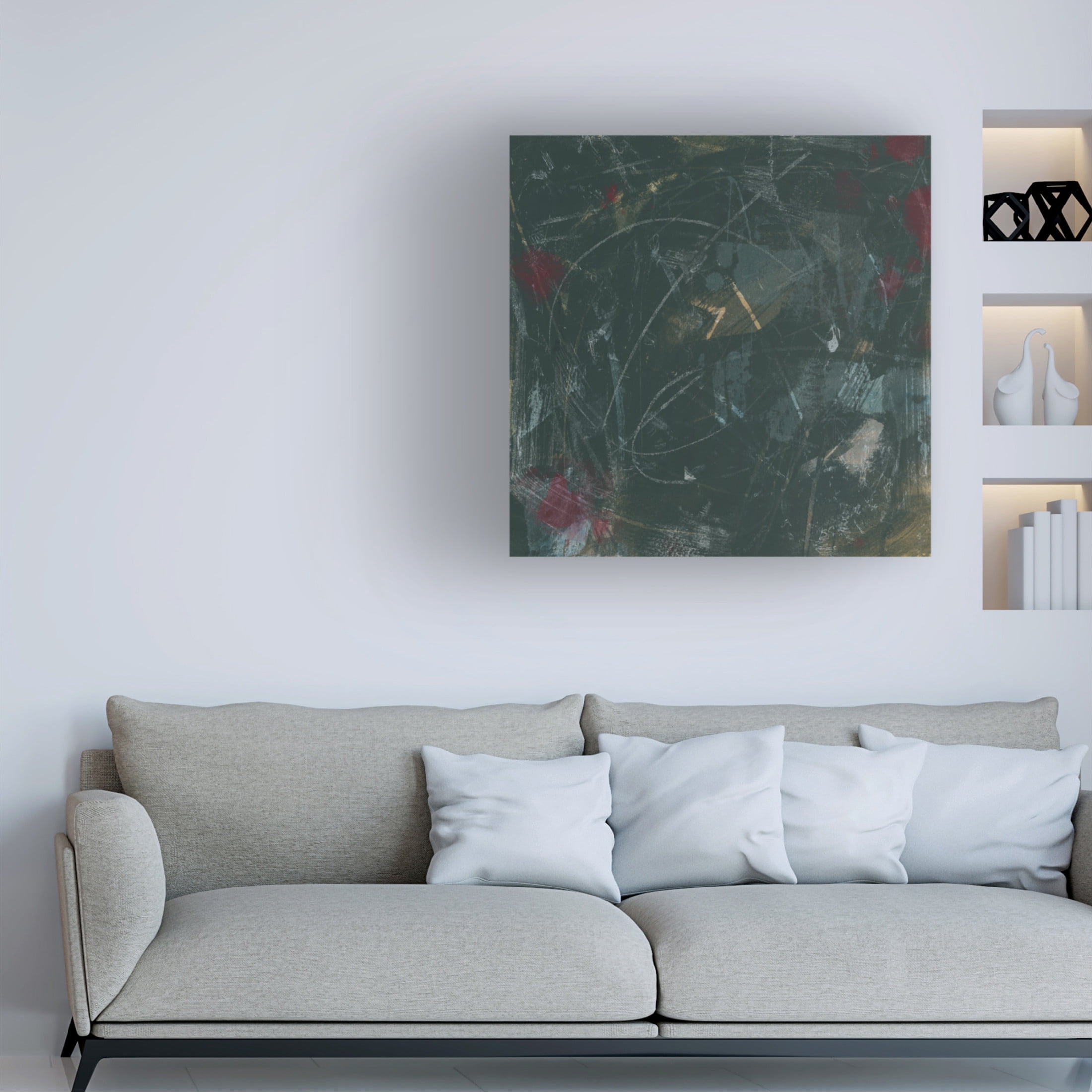 Trademark Fine Art June Erica Vess Midnight Constellation IV Canvas Wall Art