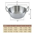 thumbnail image 3 of Serving Bowls Stainless Steel Bowl,Double Ear Bowl,Snack Vegetable Bowl,Hot Pot,Pot Vegetable Bowl, 3 of 7
