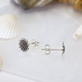 thumbnail image 4 of Nature's Charm Sunflower .925 Sterling Silver Stud Floral Earrings, 4 of 7