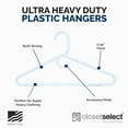 thumbnail image 4 of Ultra Heavy Duty Plastic Hangers, Made in USA, White Heavy Weight Hanger, 28 Pack, 4 of 4