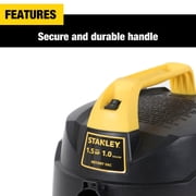 Stanley 1 Gallon 1.5HP Portable Poly Series Wet and Dry Vacuum Cleaner