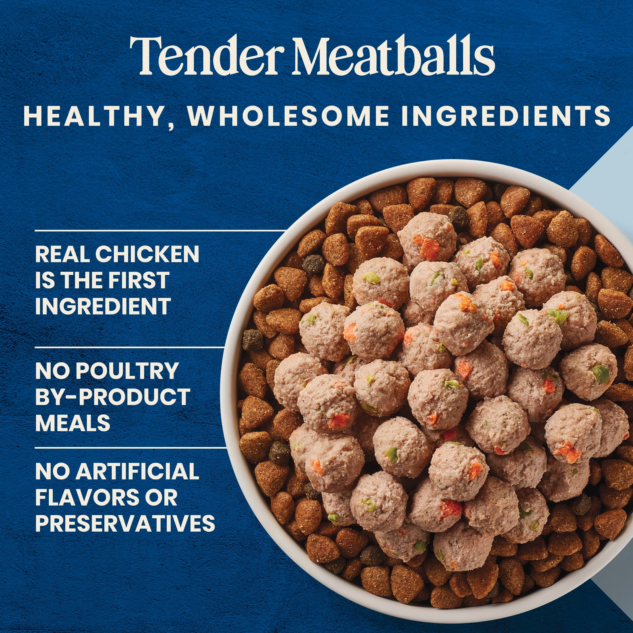 (4 pack) Blue Buffalo Love Made Fresh Small Breed Dog Food Refrigerated, Chicken Meatball 1lb Pouch