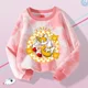 thumbnail image 5 of Ropa teñida con cuello redondo de Sonics, ropa para niños, sudadera con dibujos animados bonitos para niñas, suéter morado y rosa, camisetas de tela, regalos de cumpleaños para niños, 5 of 5