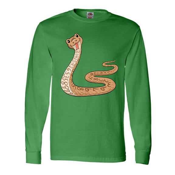 Inktastic Pi-thon Pi Day Python Pun Snake Long Sleeve T-Shirt