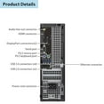 thumbnail image 4 of Restored Dell Optiplex 7050 Micro Desktop | Core i7 - 6700T - 256GB SSD Hard Drive - 16GB RAM | 4 cores @ 3.6 GHz Win 10 Home Black (Refurbished), 4 of 4
