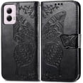 thumbnail image 2 of for Moto G Power 5G 2024 Case Wallet,Women Flip Folio Cover with Credit Card Holders Butterfly Embossed PU Leather Kickstand Wrist Strap Phone Case for Motorola Moto G Power 2024 (Black), 2 of 14