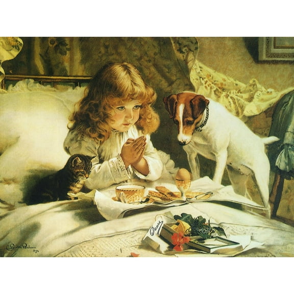 Art.com Suspense, 1894 Giclee Print by Charles Burton Barber, 24" x 18"