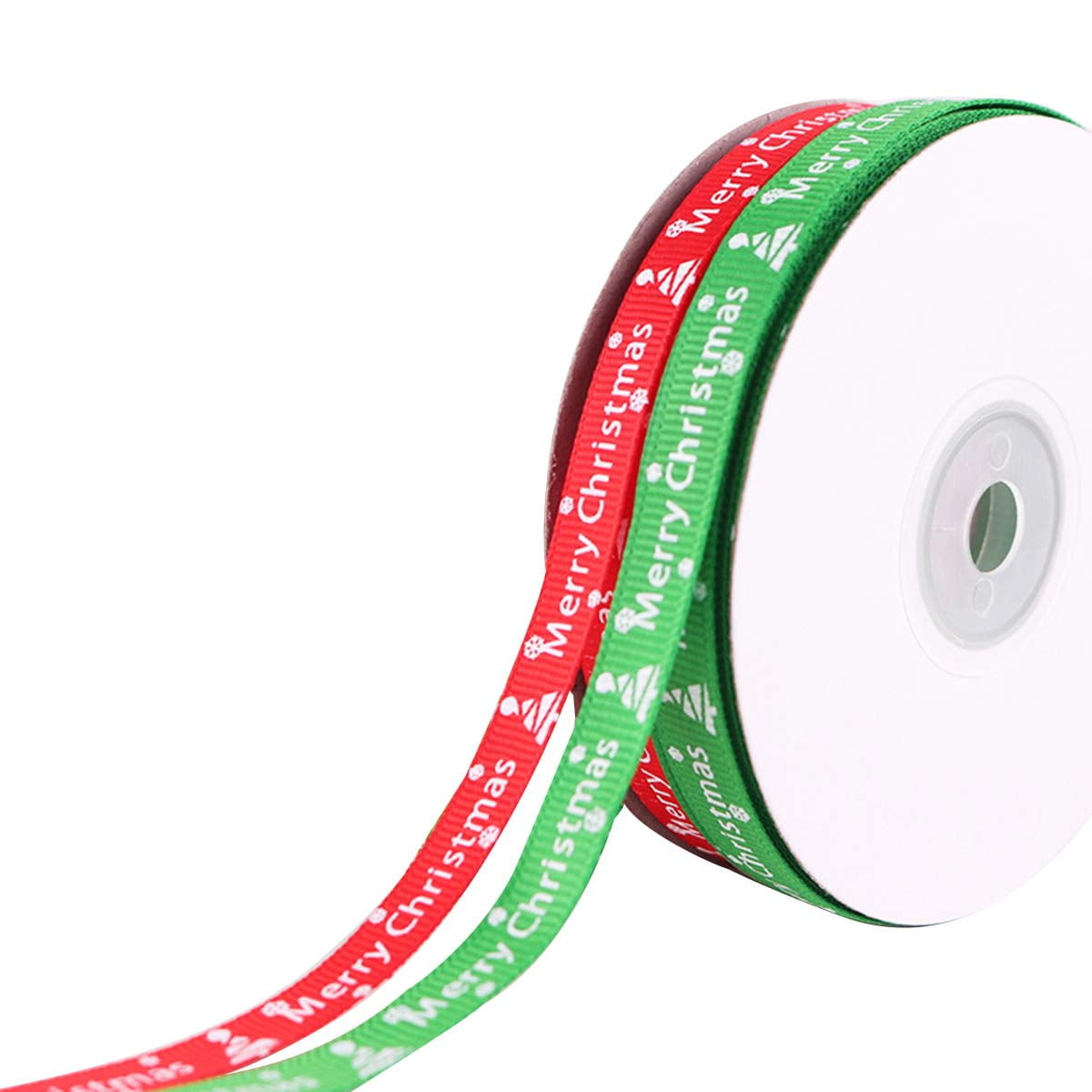 NUOLUX Doublesided Christmas Gift Wrapping Ribbons Strip for Christmas