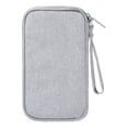 thumbnail image 1 of GOOHOCHY Bolsa de almacenamiento para accesorios digitales de viaje, organizador de baterías externas, estuche para cable USB (gris), 1 of 8