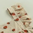 thumbnail image 4 of Newborn Infant Baby Girls Summer Jumpsuit Strawberry Print Ruffled Short Sleeve Romper, 4 of 6