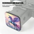 thumbnail image 3 of Hitch Cover Fits For 2-Inch Hitch,Beautiful White Unicorn With Pink Mane And Wingsrubber Trailer Hitch Cover Tube Plug Insert,Car Exterior Accessories, Receiver Tube Hitch Plug, 3 of 6