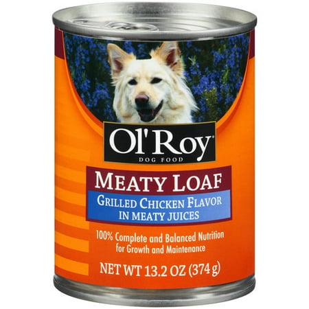 Ol' Roy Meaty Loaf Grilled Chopped Chicken in Meaty Juices ...