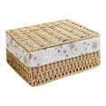 thumbnail image 1 of Cesta de almacenamiento de escritorio, organizador de maquillaje con tapa, caja de almacenamiento de juguetes y ropa, contenedor para dormitorio,, 1 of 9