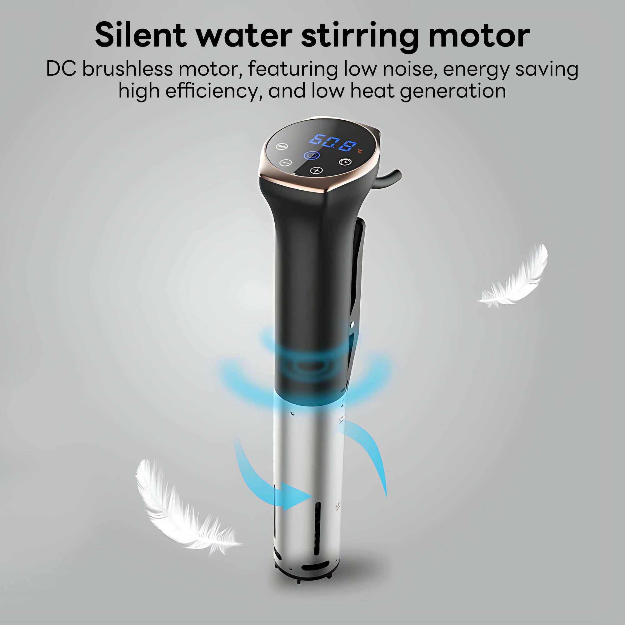 INSMART Sous Vide Machines, Precision Cooker, 1100W, IPX7 Waterproof Immersion Circulator with ±1℉ Temp Control