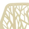 thumbnail image 3 of LeisureMod Dining Chair with Molded Polypropylene Seat and Chrome Legs Tree-Inspired Cutout Back Design Stackable for Modern Home, Kitchen, Cafes Asbury Collection, 3 of 8