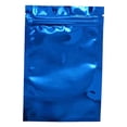thumbnail image 1 of Bewildely 100 Uds bolsa de papel de aluminio envases cosméticos soportes de polvo cosmético Ziplock bolsas de embalaje contenedor azul 7,5x6,5 Type2 NO2, 1 of 6