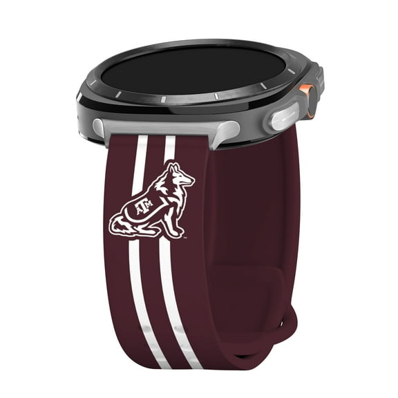 Texas A&M HD Watch Band for Samsung Galaxy Watch Ultra 47mm (Long Stripes)