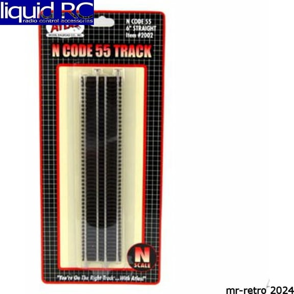 Atlas N Scale Code 55 6" Straight 6-Pack Model Train Track