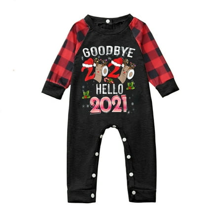 

Christmas GoodBye 2020 Hello-2021 Print Toddler Baby Jumpsuit Family Pajamas Hot6s4487682