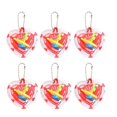 thumbnail image 1 of Creative Maze Ball Pendant Heart-Shaped for Adults Learning Activities Plastic Red Concentration Enhancement 6Pcs, 1 of 5