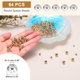 thumbnail image 2 of Uxcell Cuentas Espaciadoras Llenas de 4mm, 64Pcs Cuentas Redondas de Metal Plateado Suave para Hacer Pulseras y Collares DIY, 2 of 6