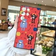 thumbnail image 2 of Agregue un toque de color a su iPhone con una funda de teléfono de goma TPU con patrón de dibujos animados creativo y protector, 2 of 4