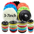 thumbnail image 2 of 8Pcs 3-7inch Buffing Pad Set Thread Auto Car Repair Polishing Pad Kit for Car Polisher+Drill Adaptor Power Tools Accessories, 2 of 6