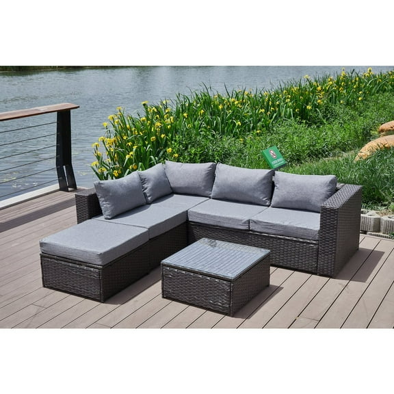 Kingway Nazimi 86'' Outdoor Patio Sectional