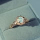 thumbnail image 2 of Anillo de oro rosa Anillo de diamantes de imitación Anillos de joyería de aleación de las mujeres Anillos de circón de moda para las mujeres, 2 of 2