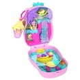 thumbnail image 5 of Polly Pocket Pineapple Monkey Compact Playset with 1 Micro Doll and Pet, Travel Toy with Fruit Accessories, 5 of 6