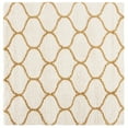 thumbnail image 3 of SAFAVIEH Hudson Arline Plush Geometric Shag Area Rug, Ivory/Gold, 5'1" x 7'6", 3 of 3