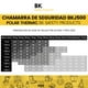 thumbnail image 5 of Chamarra Polar thermic de trabajo impermeable con reflejante alta visibilidad Mediana Bk safety products 5 tallas disponibles, 5 of 9