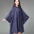 thumbnail image 2 of Imperméables d'Extérieur pour Femmes à Fermeture Éclair, Imperméables Légers, Poncho à Pois, 2 of 8