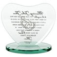 thumbnail image 3 of Marriage Takes Three Heart Shaped Black Letter 7 x 7.5 Glass Table Top Sign Plaque, 3 of 3