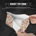 thumbnail image 3 of Goofa Squirrel Nuts Mushroom Pattern Triangle Square Tissue Box Cover, Modern PVC Leathe Facial Paper Holder,Decorative Holder/Organizer for Bathroom Vanity Countertop, 3 of 9