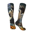 thumbnail image 5 of Lsque Sunflower Field Spotted Dog Printed Crew Socks Men's Women's LightWeight Thin Casual Calf Socks ,Knee High Socks,Cotton Socks, 5 of 9