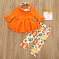 thumbnail image 3 of Penkiiy Robe de Fête Cosplay pour Tout-Petits Filles Manches Longues Queue de Fête Ensemble de Tenues Imprimées, 3 of 9